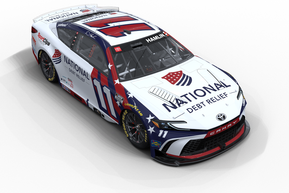 NATIONAL DEBT RELIEF EXPANDS PARTNERSHIP WITH DENNY HAMLIN AND JOE GIBBS RACING