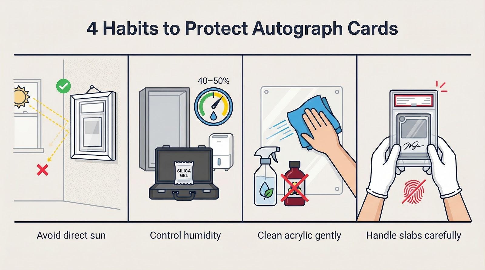 Display and preservation tips for autograph cards