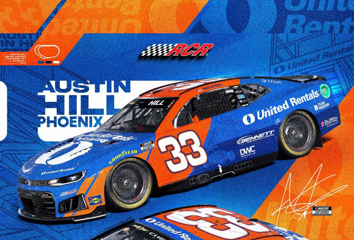 United Rentals to Sponsor Select NASCAR Cup Series Races with Richard Childress Racing’s Austin Hill in 2026