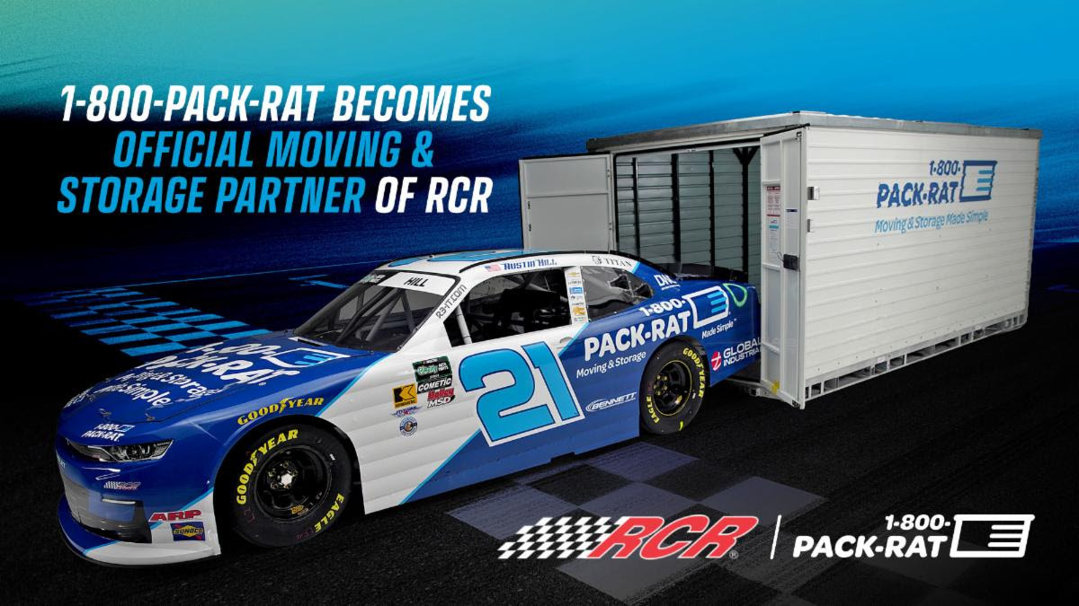 1-800-PACK-RAT Partners with Richard Childress Racing; Becomes Official Moving and Storage Partner of RCR