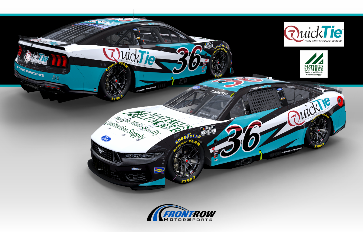 Front Row Motorsports: Chandler Smith and the No. 36 QuickTie Ford Mustang Dark Horse Team Daytona 500 Competition Notes