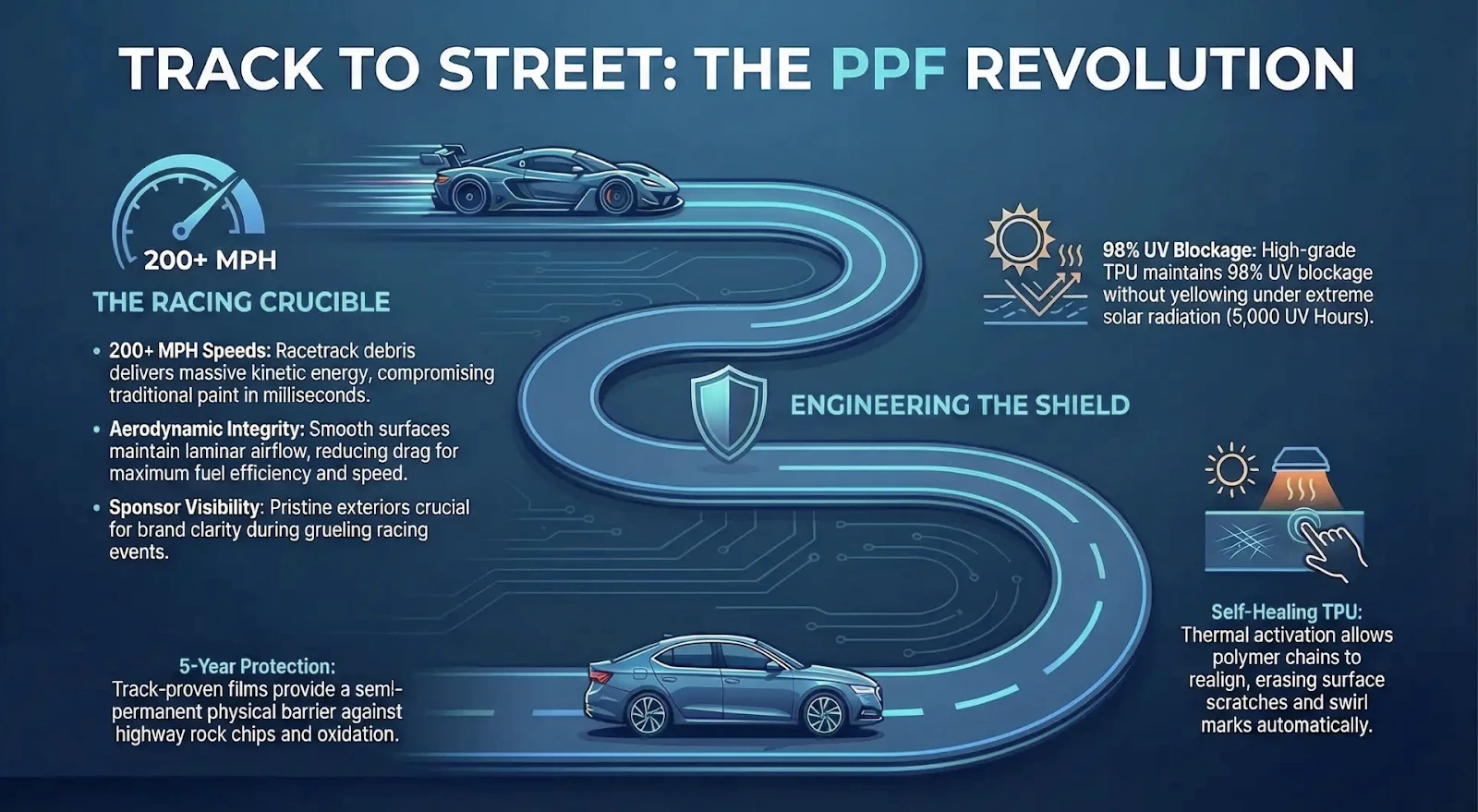 From the Track to the Street: How Motorsports Technology Revolutionized Automotive Paint Protection From the Track to the Street: How Motorsports Technology Revolutionized Automotive Paint Protection