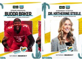 Budda Baker and Dr. Katherine Steele, Ed.D Announced as Dignitaries For NASCAR O’Reilly Auto Parts Series’ GOVX 200 at Phoenix Raceway