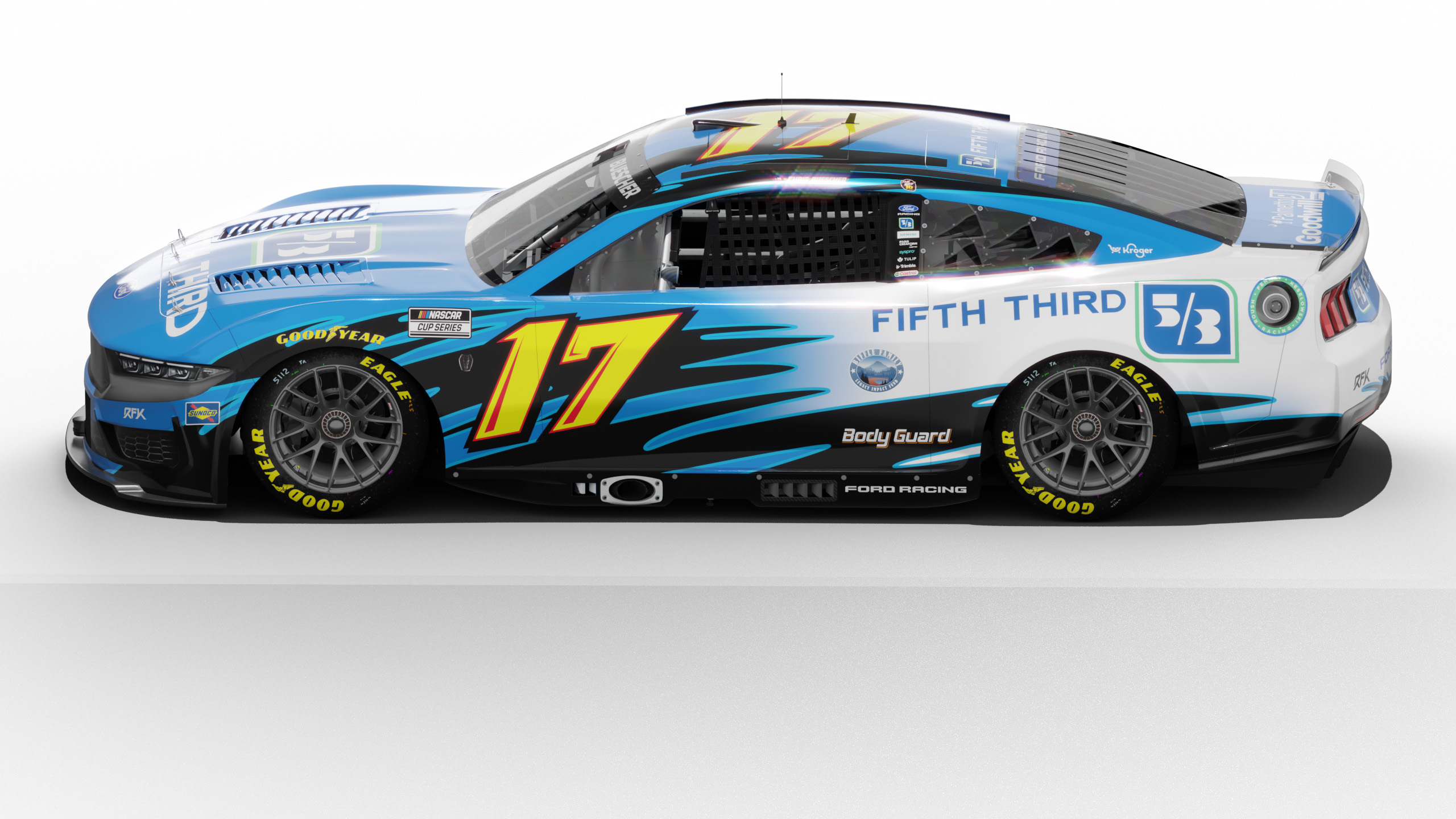The No. 6 Solomon Plumbing Ford Mustang Dark Horse