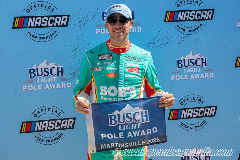 Denny Hamlin scores first Cup pole of 2026 at Martinsville Denny Hamlin scores first Cup pole of 2026 at Martinsville