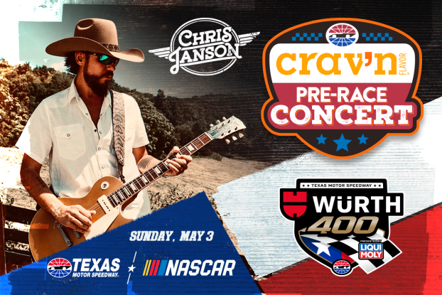 Chris Janson to Bring ‘Good Vibes’ to Texas Motor Speedway with Crav’n Flavor Pre-Race Concert Chris Janson to Bring ‘Good Vibes’ to Texas Motor Speedway with Crav’n Flavor Pre-Race Concert