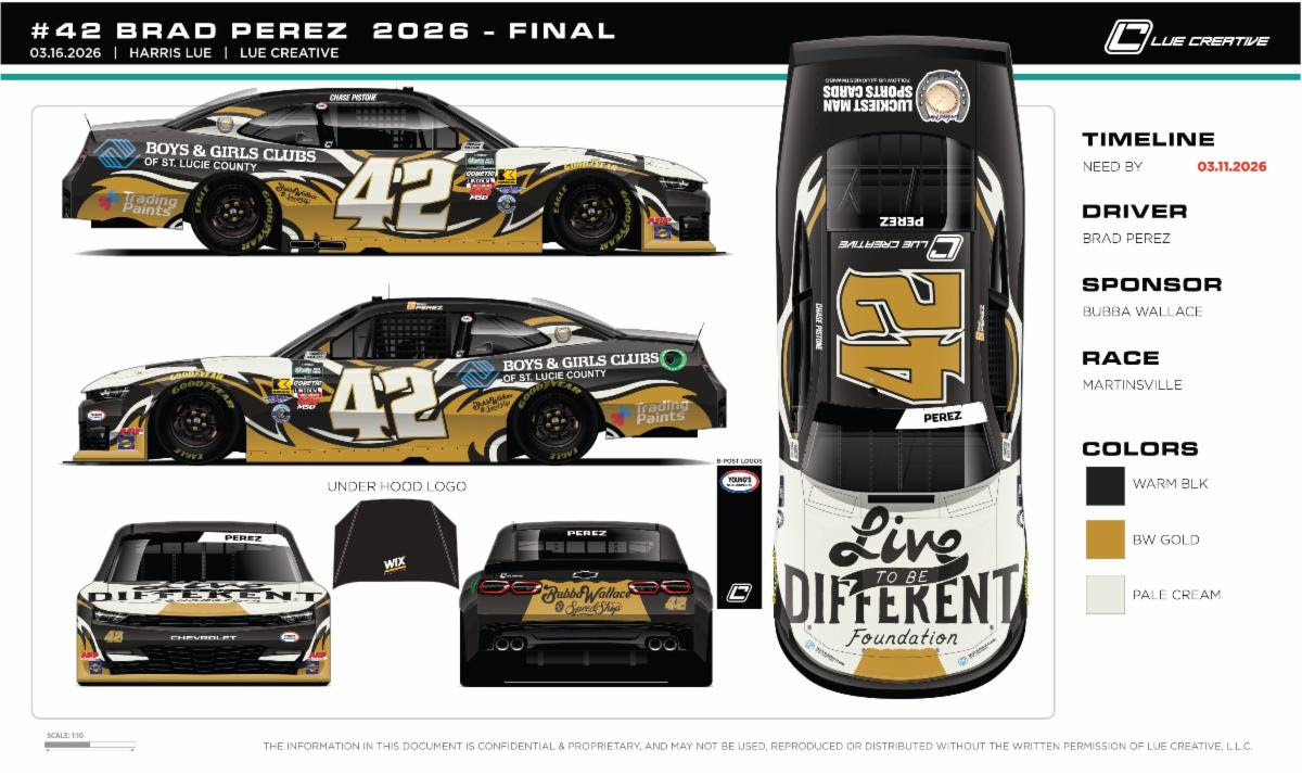 Brad Perez to Make Young’s Motorsports O’Reilly Auto Parts Series Debut at Martinsville Speedway Brad Perez to Make Young’s Motorsports O’Reilly Auto Parts Series Debut at Martinsville Speedway