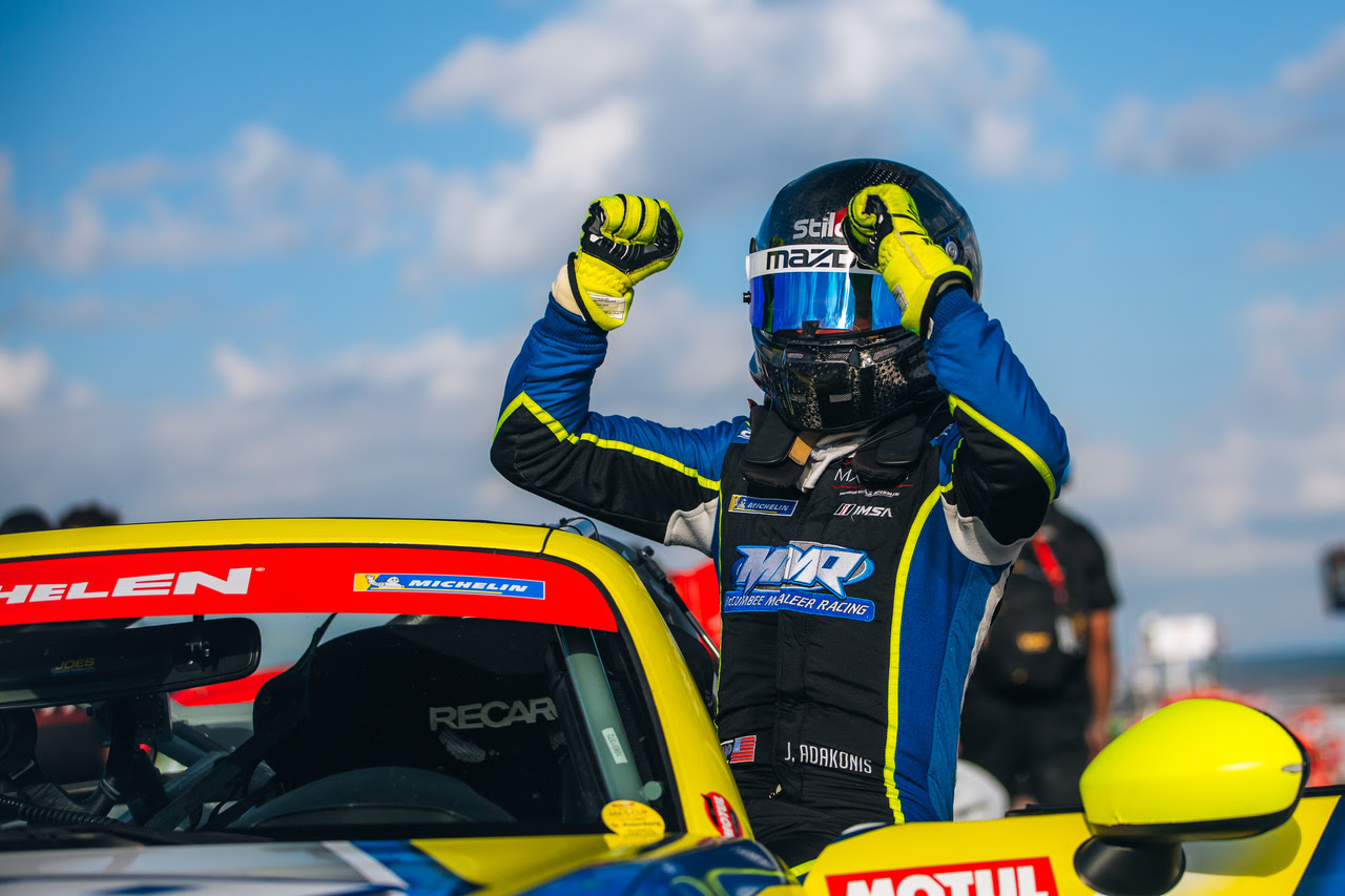 Justin Adakonis Holds Off Jared Thomas on Streets of St. Pete for Maiden Mazda MX-5 Cup Win