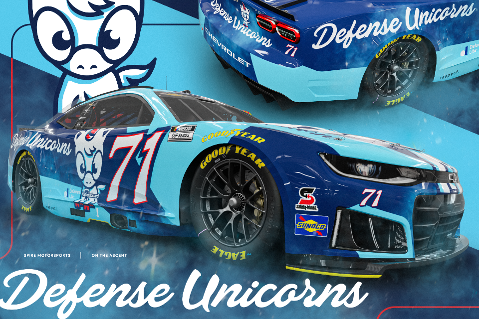 Defense Unicorns Partners with McDowell, Spire Motorsports for Inaugural NASCAR Cup Series Race at Naval Base Coronado Defense Unicorns Partners with McDowell, Spire Motorsports for Inaugural NASCAR Cup Series Race at Naval Base Coronado