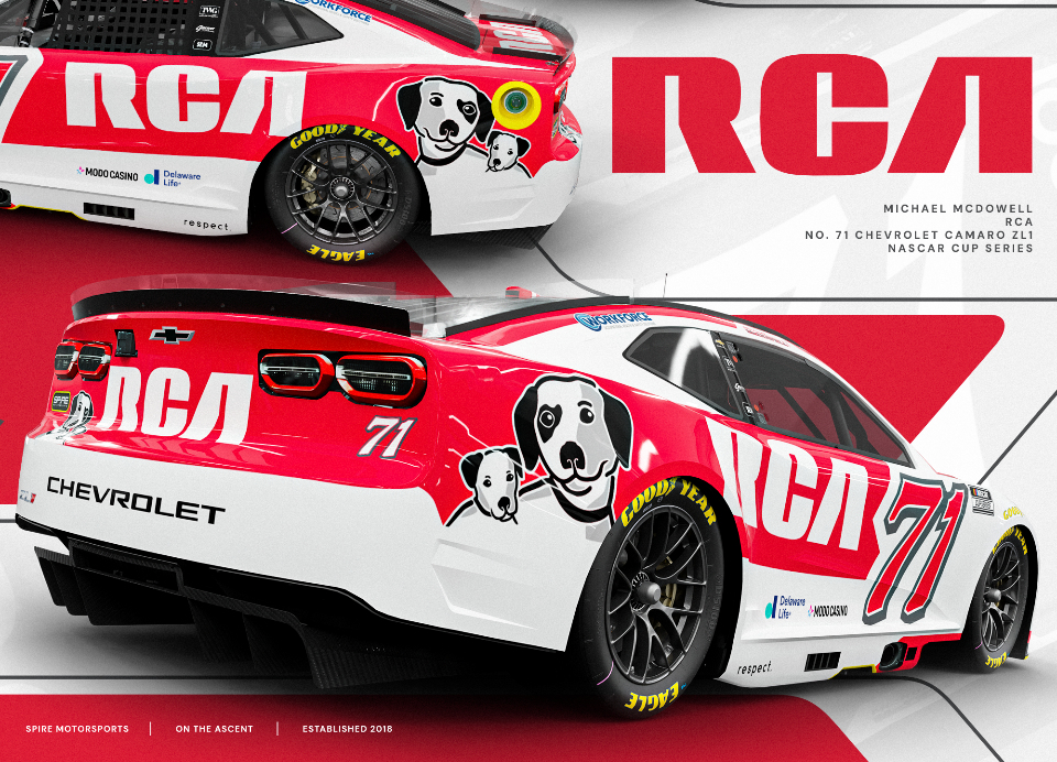 RCA Partners with McDowell, Spire Motorsports for NASCAR All-Star Race, Bristol, Talladega RCA Partners with McDowell, Spire Motorsports for NASCAR All-Star Race, Bristol, Talladega