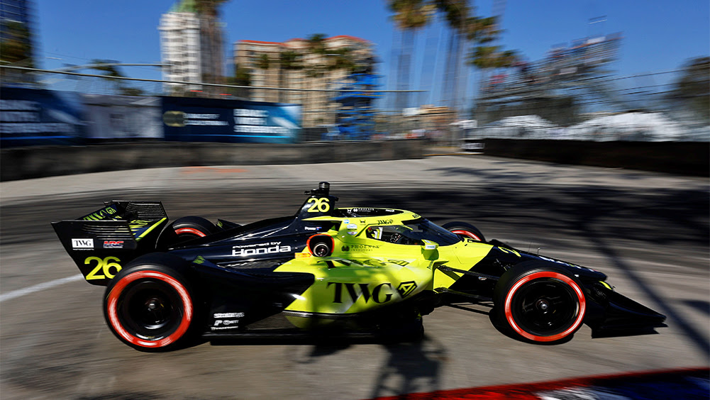 Power, Andretti Drop Hammer in Opening Long Beach Practice Power, Andretti Drop Hammer in Opening Long Beach Practice