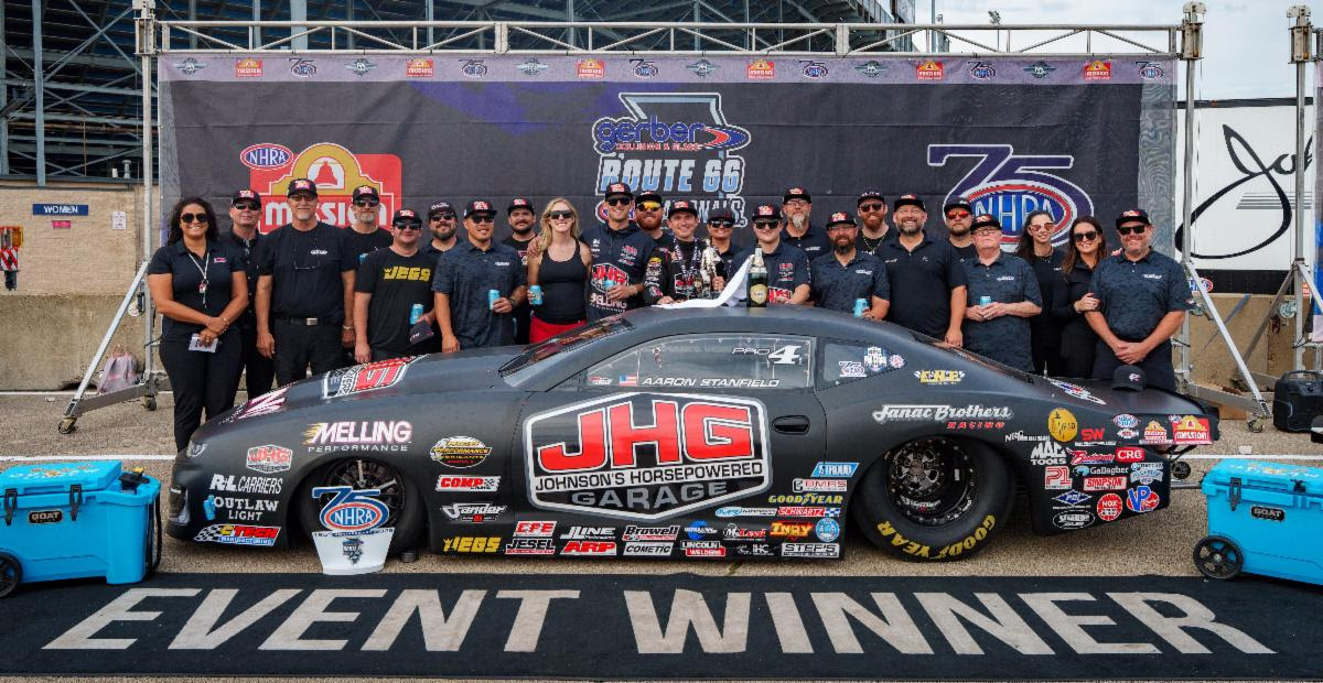 ROUTE 66 NHRA NATIONALS RESULTS: AARON STANFIELD TAKES ELITE MOTORSPORTS TO THE WINNERS CIRCLE ROUTE 66 NHRA NATIONALS RESULTS: AARON STANFIELD TAKES ELITE MOTORSPORTS TO THE WINNERS CIRCLE