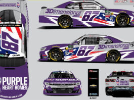 Peterson Racing Partners with Purple Heart Homes at Charlotte