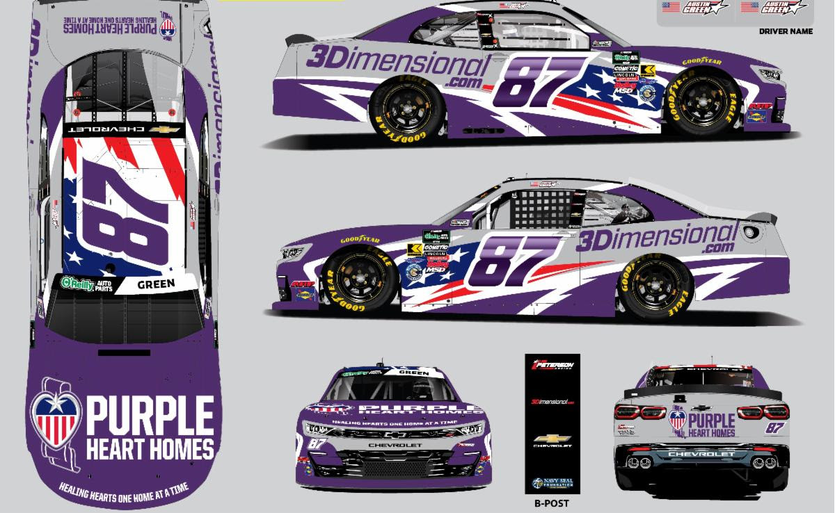 Peterson Racing Partners with Purple Heart Homes at Charlotte Peterson Racing Partners with Purple Heart Homes at Charlotte