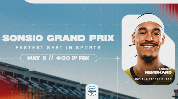 Indiana Pacers Guard Andrew Nembhard in Fastest Seat at Sonsio GP Indiana Pacers Guard Andrew Nembhard in Fastest Seat at Sonsio GP