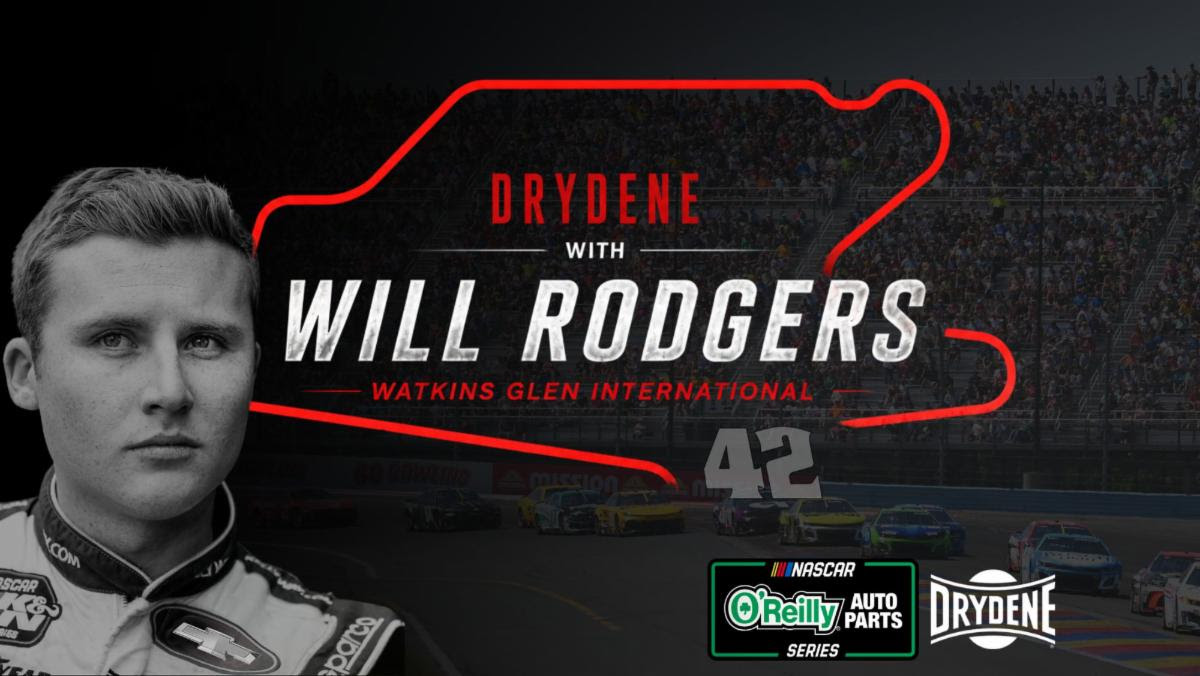 Drydene Partners with Will Rodgers for NASCAR O’Reilly Auto Parts Series Race at Watkins Glen International Drydene Partners with Will Rodgers for NASCAR O’Reilly Auto Parts Series Race at Watkins Glen International