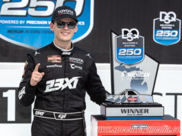 Corey Heim notches thrilling Truck victory at Michigan