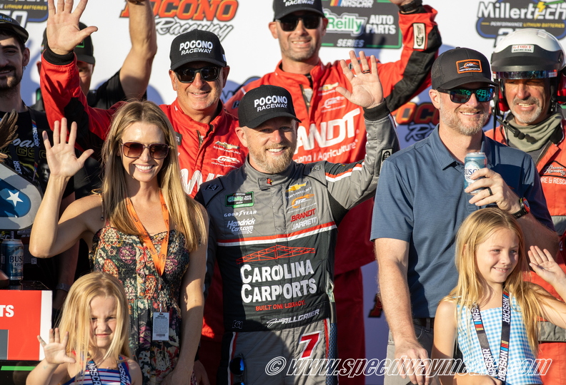 Justin Allgaier wins chaotic O’Reilly event at Pocono Justin Allgaier wins chaotic O’Reilly event at Pocono