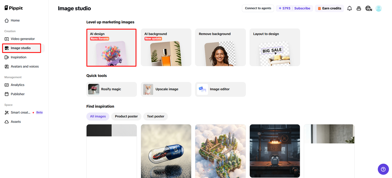 AI canvas workspace
