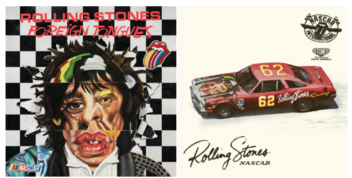 NASCAR and The Rolling Stones Team Up for a First-of-Its-Kind Collaboration Celebrating the Spirit of Life on the Road NASCAR and The Rolling Stones Team Up for a First-of-Its-Kind Collaboration Celebrating the Spirit of Life on the Road