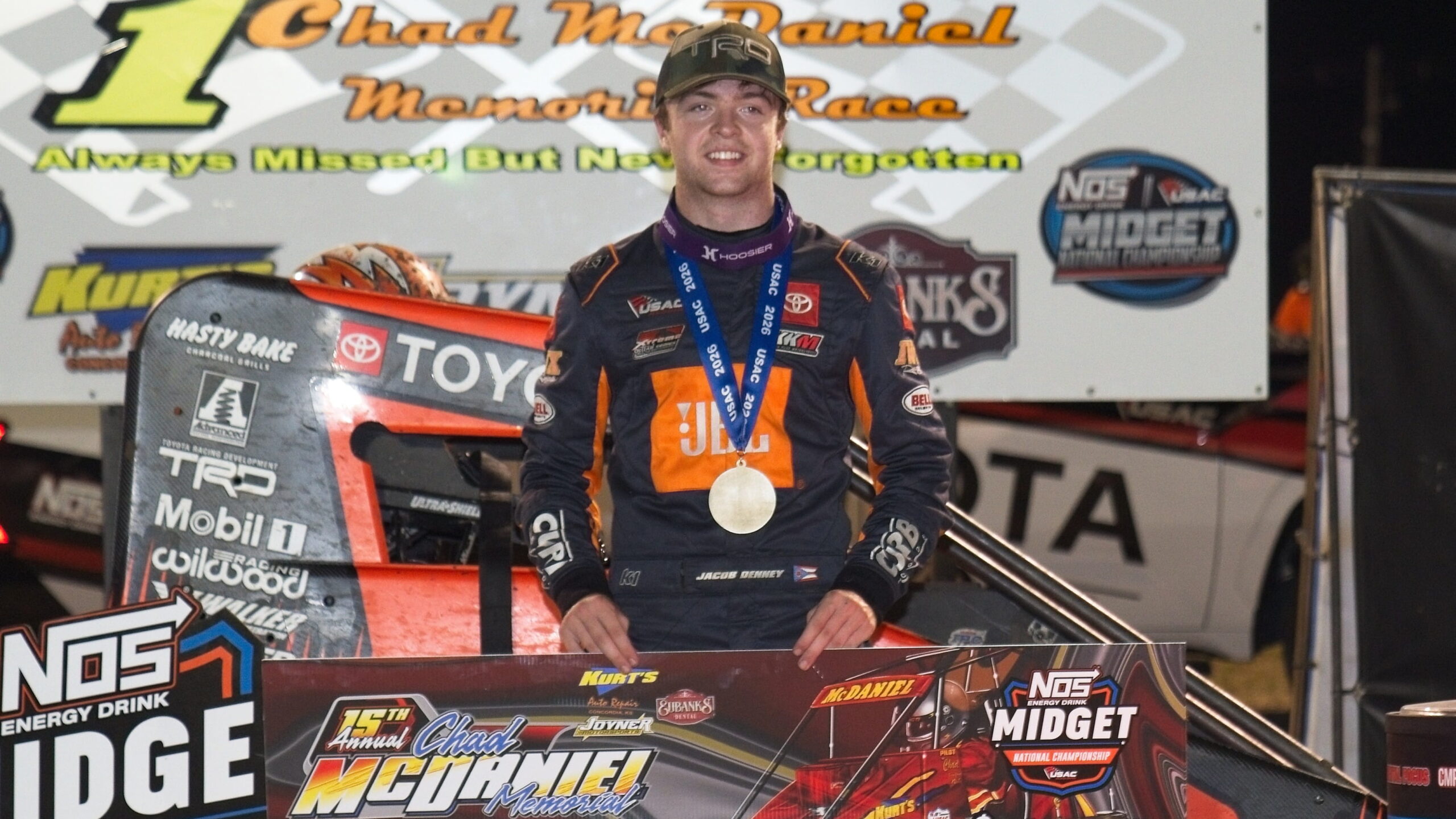 Jacob Denney Claims USAC National Midget Feature at Mitchell