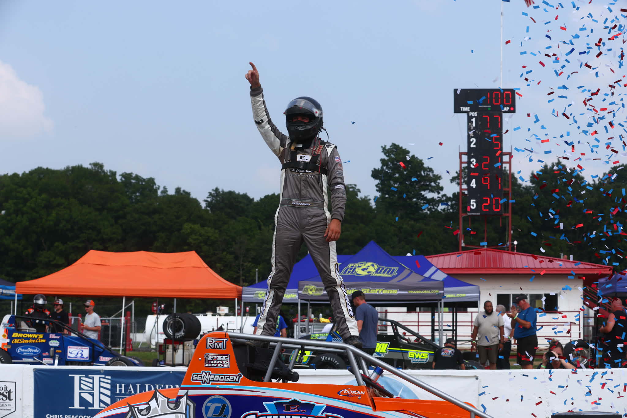 Briggs Danner Leads Wire-To-Wire To Collect The USAC Silver Crown Series Race At Winchester Speedway Briggs Danner Leads Wire-To-Wire To Collect The USAC Silver Crown Series Race At Winchester Speedway