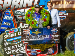 Justin Grant Wins and Secures Emotional USAC National Sprint Car Victory on The Dirt Track at Indianapolis Motor Speedway