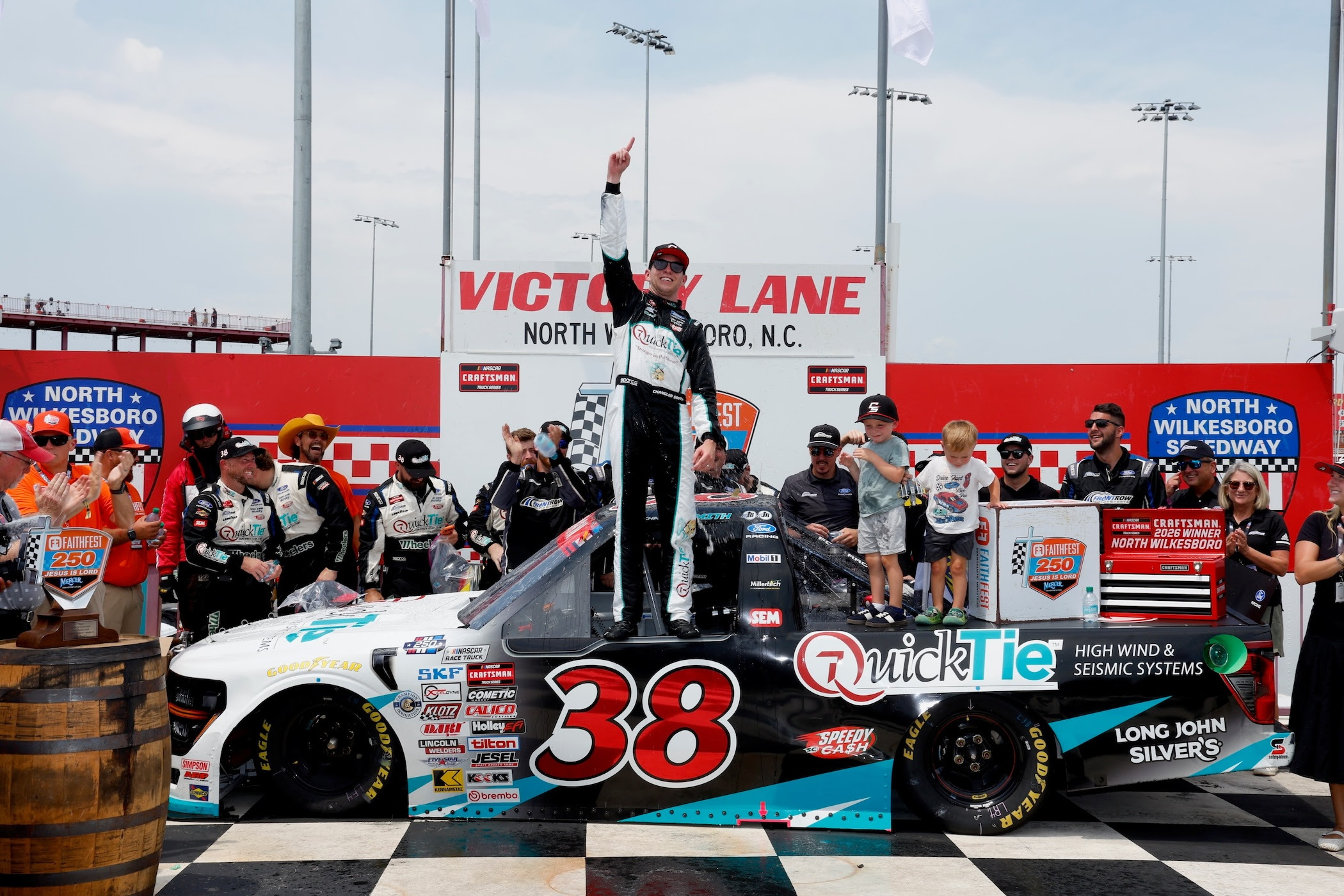 Chandler Smith Leads Ford & Front Row Motorsports 1-2 in Saturday’s FaithFest 250 at North Wilkesboro Chandler Smith Leads Ford & Front Row Motorsports 1-2 in Saturday’s FaithFest 250 at North Wilkesboro