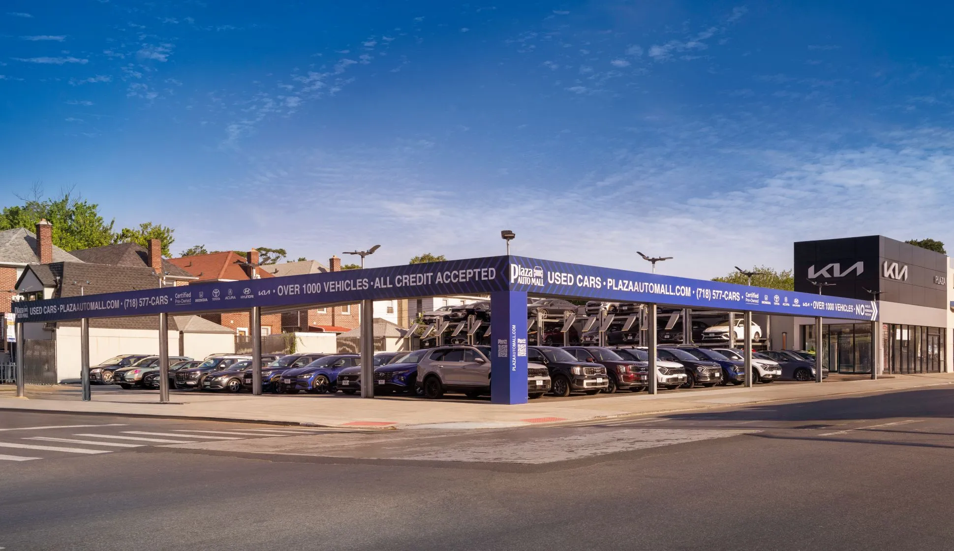 Plaza Kia and used cars lot Brooklyn, NY