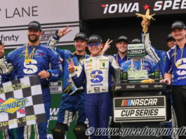Ty Gibbs utilizes late two-tire pit call for thrilling Cup victory at Iowa