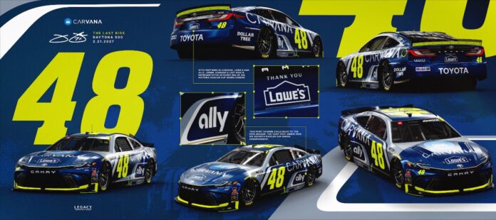 JIMMIE JOHNSON UNVEILS NO. 48 TOYOTA FOR FINAL NASCAR CUP SERIES START AT DAYTONA