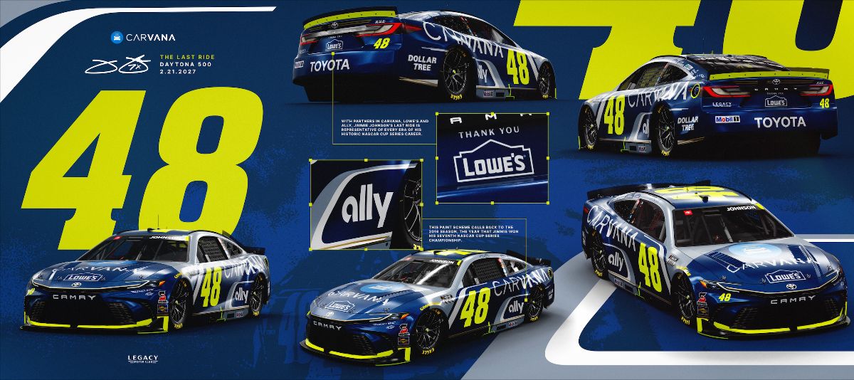 JIMMIE JOHNSON UNVEILS NO. 48 TOYOTA FOR FINAL NASCAR CUP SERIES START AT DAYTONA JIMMIE JOHNSON UNVEILS NO. 48 TOYOTA FOR FINAL NASCAR CUP SERIES START AT DAYTONA