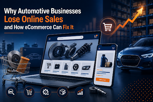 Why Automotive Businesses Lose Online Sales and How eCommerce Can Fix It Why Automotive Businesses Lose Online Sales and How eCommerce Can Fix It