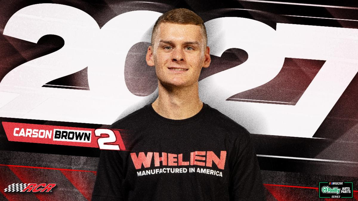 Richard Childress Racing Development Driver Carson Brown to Compete Fulltime in NASCAR O’Reilly Auto Parts Series with Whelen Engineering in 2027 Richard Childress Racing Development Driver Carson Brown to Compete Fulltime in NASCAR O’Reilly Auto Parts Series with Whelen Engineering in 2027