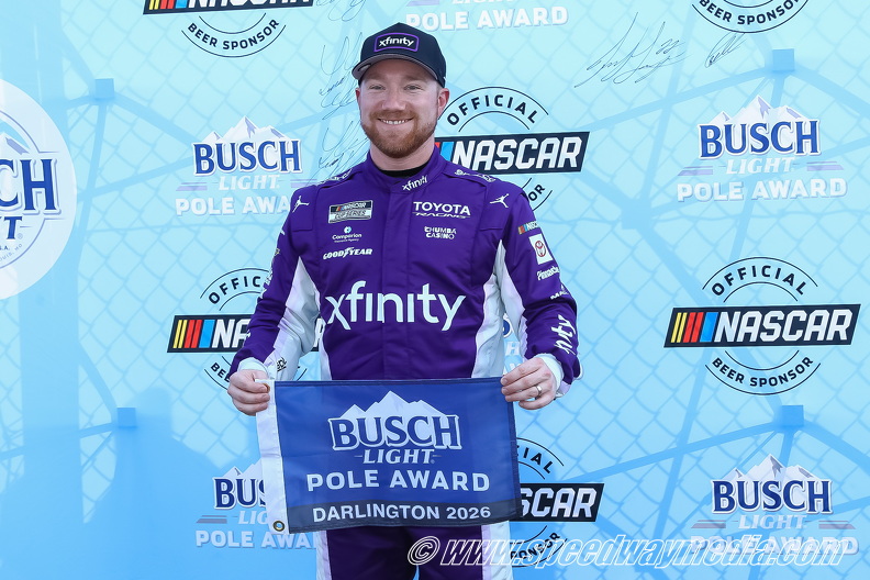 Tyler Reddick awarded Cup pole for 2026 Southern 500 Tyler Reddick awarded Cup pole for 2026 Southern 500
