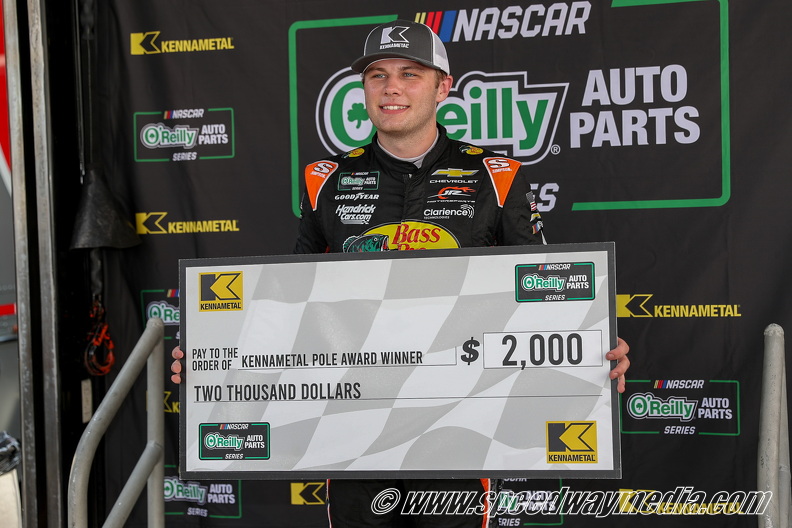 Carson Kvapil notches first O’Reilly career pole for Chase opener at Darlington Carson Kvapil notches first O’Reilly career pole for Chase opener at Darlington