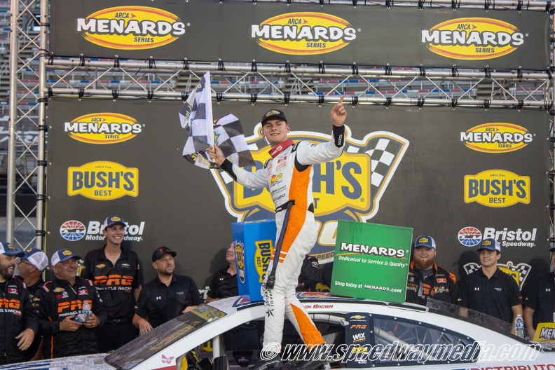 Carson Brown Leads Every Lap To Win ARCA Race at Bristol – Tristan McKee Wins ARCA Menards East Series Championship Carson Brown Leads Every Lap To Win ARCA Race at Bristol – Tristan McKee Wins ARCA Menards East Series Championship