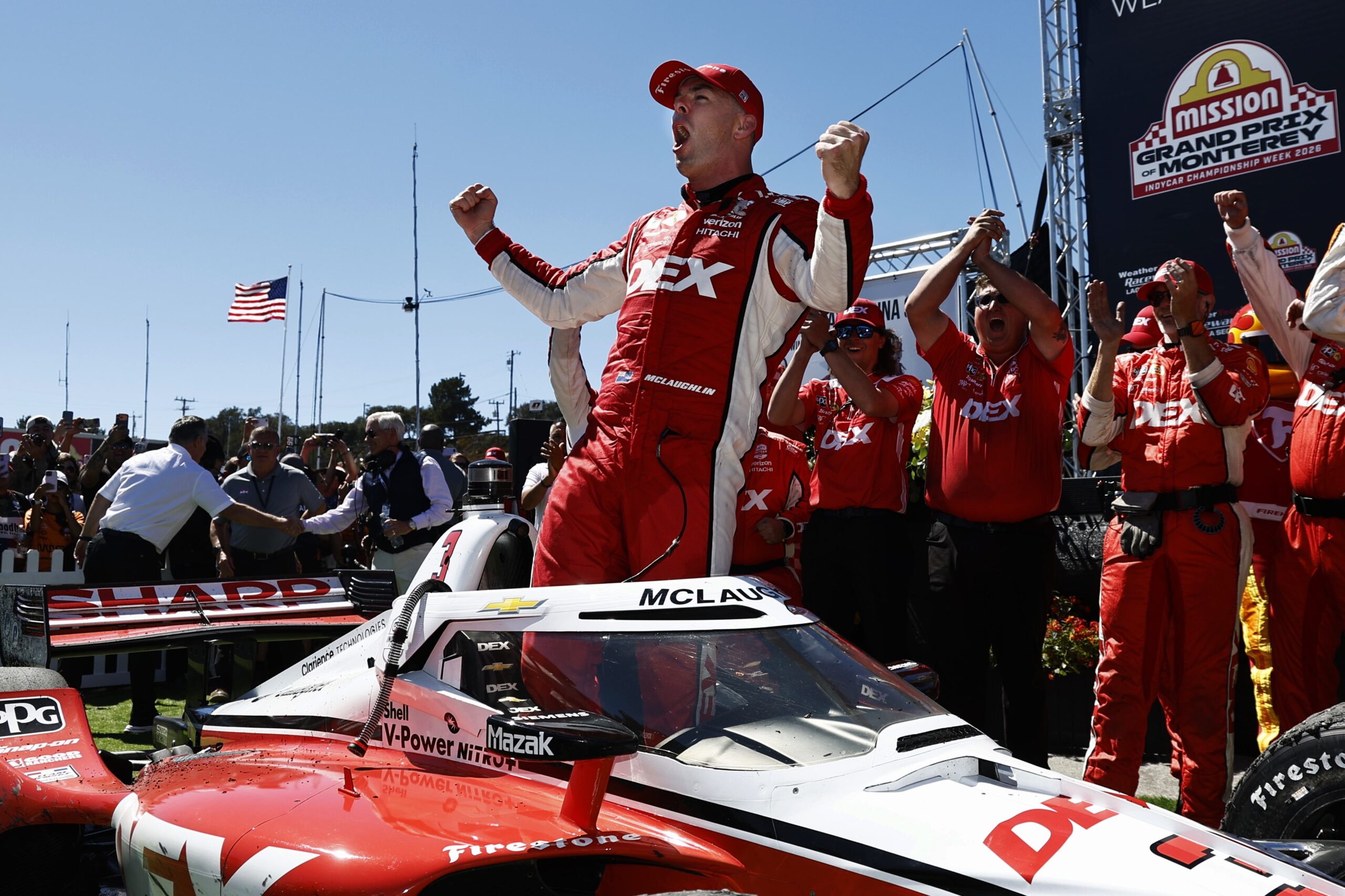 Scott McLaughlin erases win drought with dominant drive at Laguna Seca Scott McLaughlin erases win drought with dominant drive at Laguna Seca