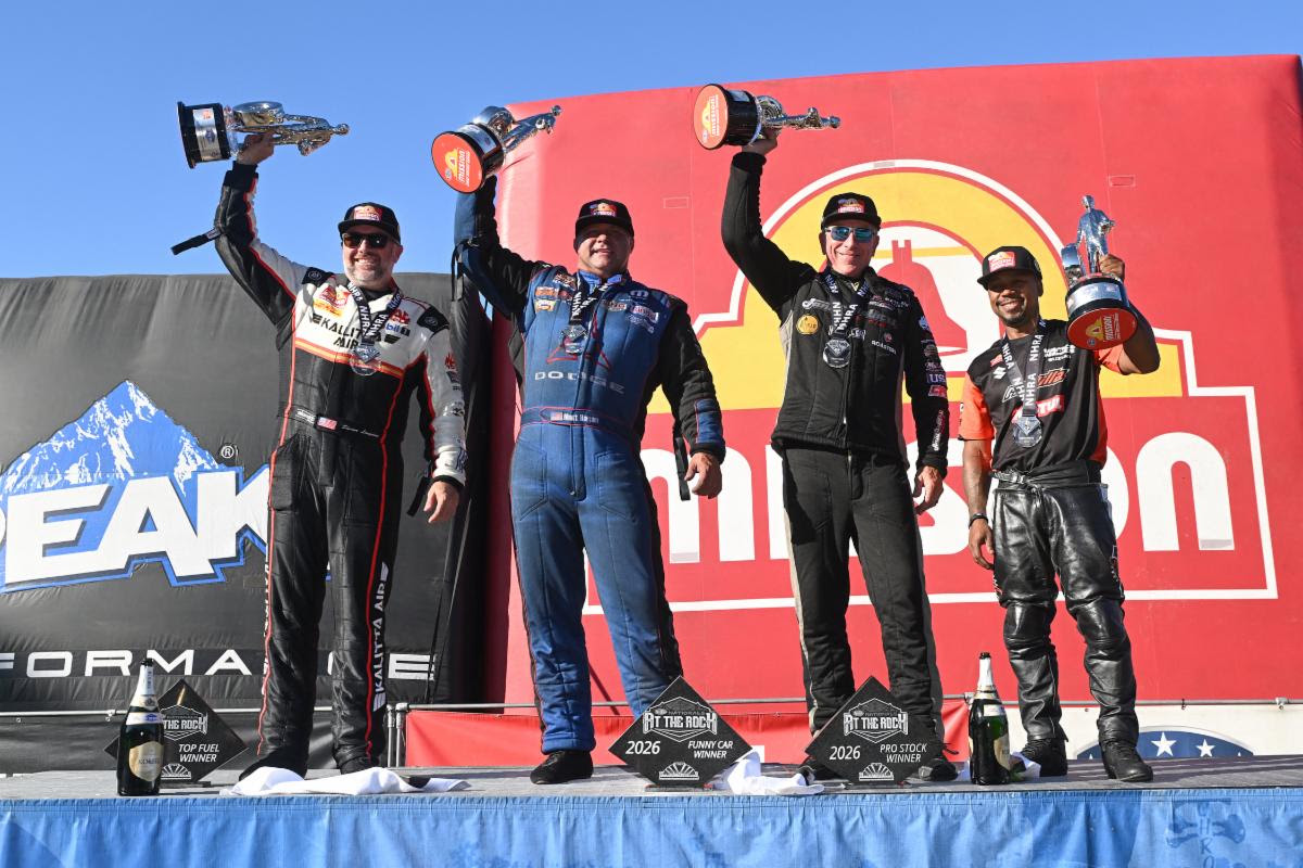 HAGAN, LANGDON, G. STANFIELD & GADSON ROLL TO WINS AT NHRA NATIONALS AT THE ROCK HAGAN, LANGDON, G. STANFIELD & GADSON ROLL TO WINS AT NHRA NATIONALS AT THE ROCK