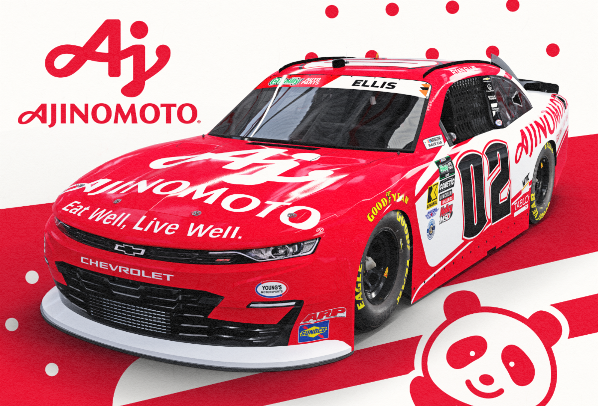 Ajinomoto Foods North America Inc. Joins Ryan Ellis and Young’s Motorsports at Las Vegas Motor Speedway Ajinomoto Foods North America Inc. Joins Ryan Ellis and Young’s Motorsports at Las Vegas Motor Speedway
