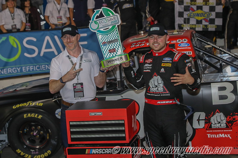 Layne Riggs sweeps Charlotte with thrilling Truck Chase victory Layne Riggs sweeps Charlotte with thrilling Truck Chase victory