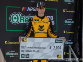 Jesse Love wins record-setting fifth consecutive O’Reilly pole at Talladega