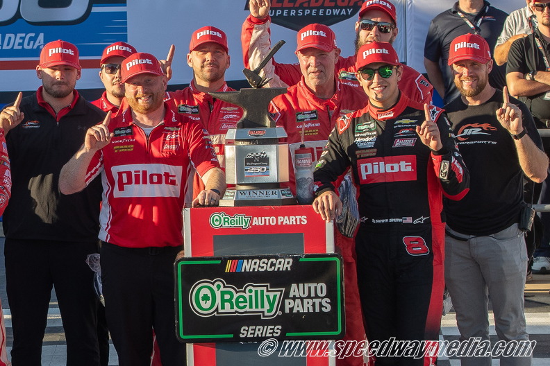 Sammy Smith executes final-lap pass for thrilling O’Reilly victory at Talladega Sammy Smith executes final-lap pass for thrilling O’Reilly victory at Talladega