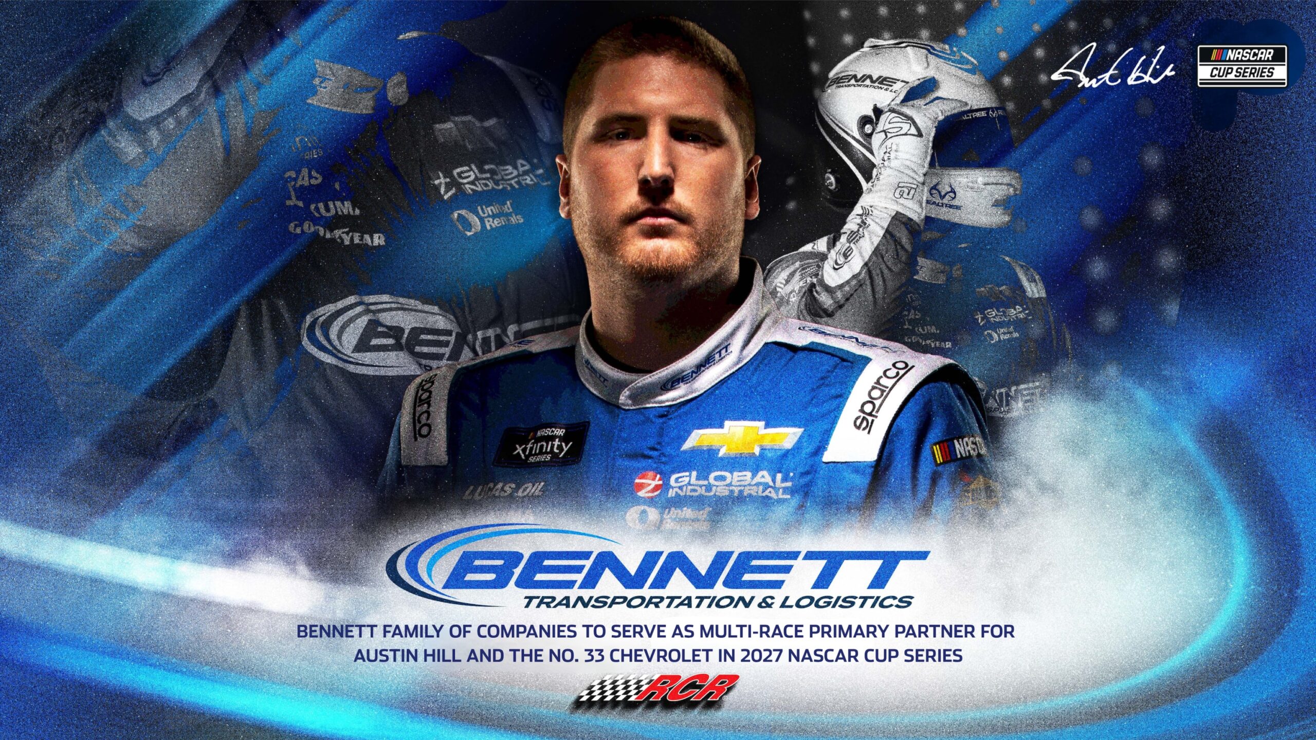 Bennett Family of Companies to Serve as Multi-Race Primary Partner for Austin Hill and the No. 33 Chevrolet in 2027 NASCAR Cup Series Bennett Family of Companies to Serve as Multi-Race Primary Partner for Austin Hill and the No. 33 Chevrolet in 2027 NASCAR Cup Series