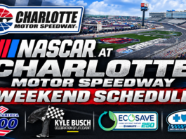 NASCAR at Charlotte Motor Speedway Weekend Schedule