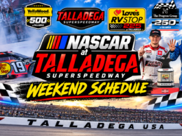NASCAR at Talladega Superspeedway Weekend Schedule