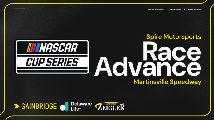 Spire Motorsports NASCAR Cup Series Martinsville Race Advanc